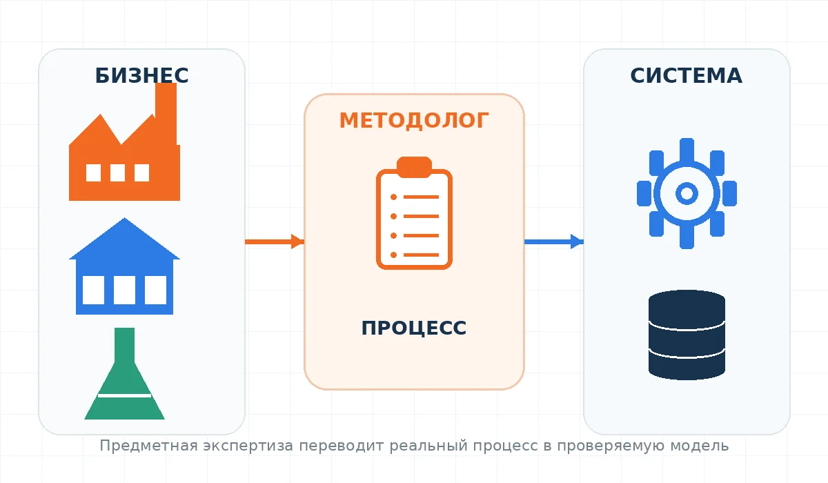 Схема внедрения ERP на производстве: бизнес-процессы, методолог и техническая реализация